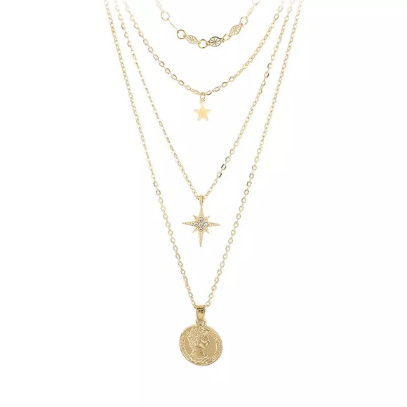 3 for $25⚡️layered star coin North Star necklace - Picture 5 of 8